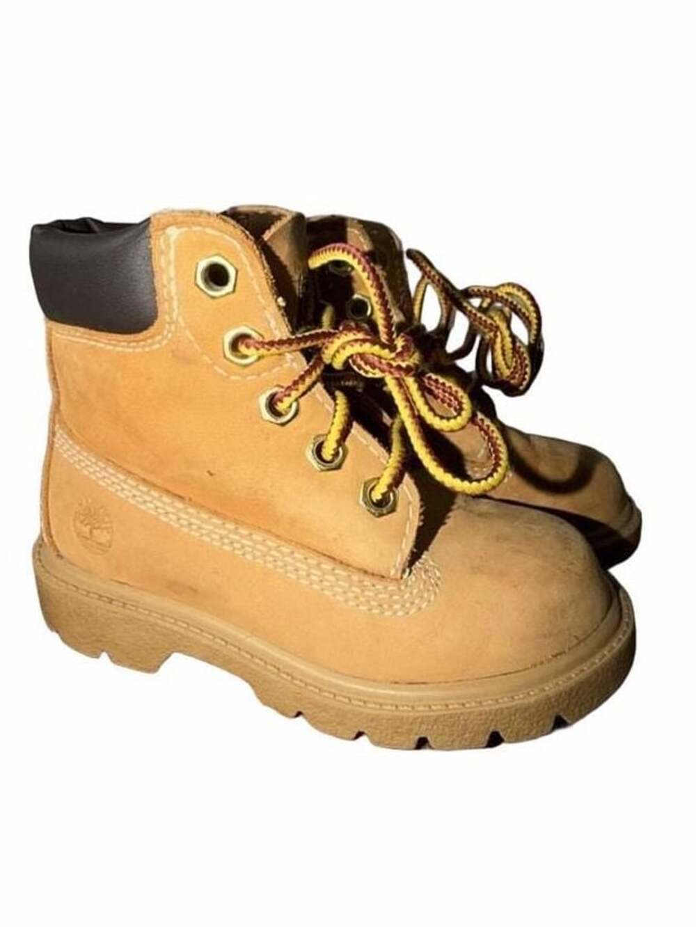 Timberland Toddler Premium 6-Inch Waterproof Boots Wheat Nubuck Sz 5